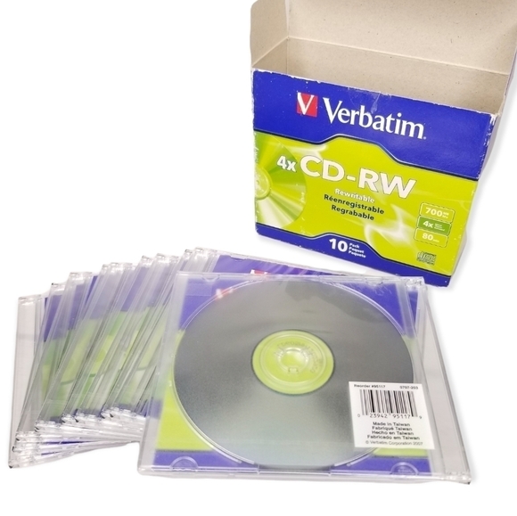 Verbatim 4X CD-RW 700mb Rewritable Disks - Picture 6 of 6